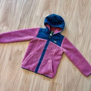 L.L. Bean Blue and Pink Fleece Jacket